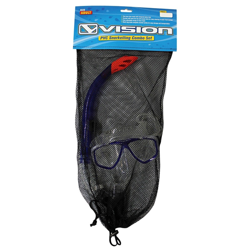 VISION Dive Adult PVC Mask and Snorkel Set