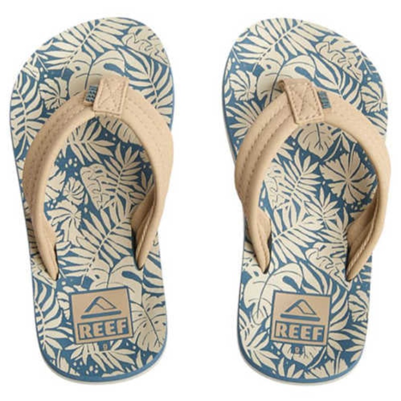 REEF Kids Ahi Blue/ Tan Palm