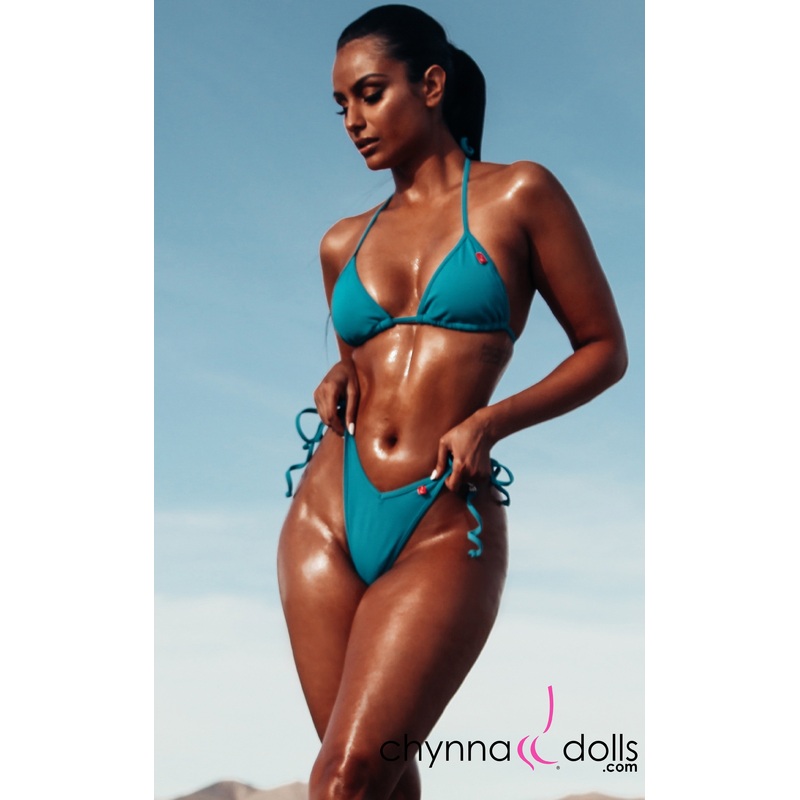 Sorrento: High Cut Bathing Suit in Teal
