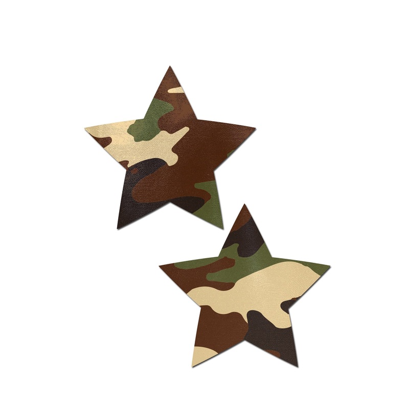 Pastease: Camouflage Star Pasties