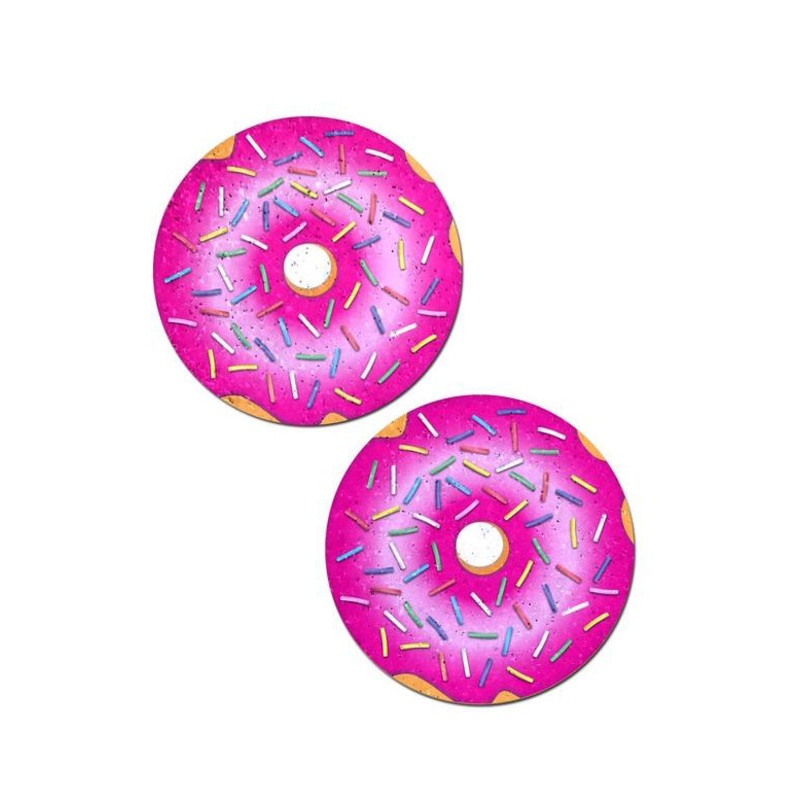Pastease: Donut with Pink Icing and Rainbow Sprinkles Pasties