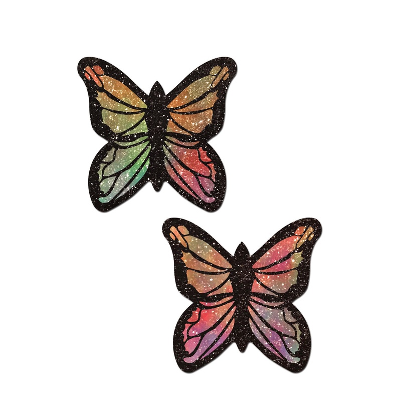 Pastease: Monarch Glitter Pastel Rainbow Butterfly Pasties