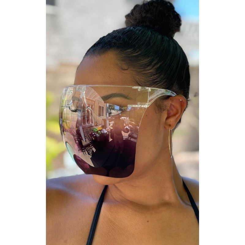 Lux: Ombre Face Shield Sunglasses