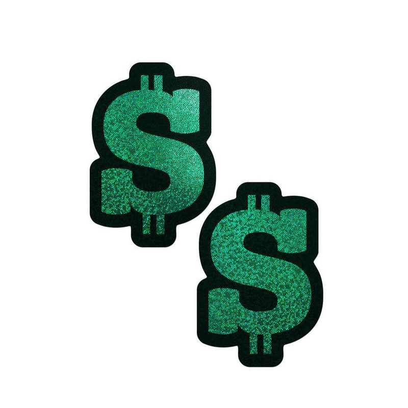 Pastease: Green Glitter Dollar Sign Pasties