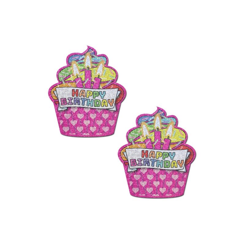 Pastease: Pink Happy Birthday Cupcake Pasties