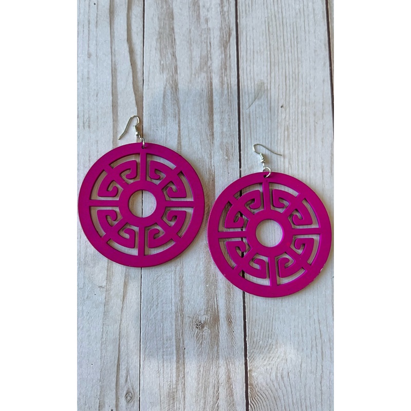Earring: Oversized Cut Out Earrings