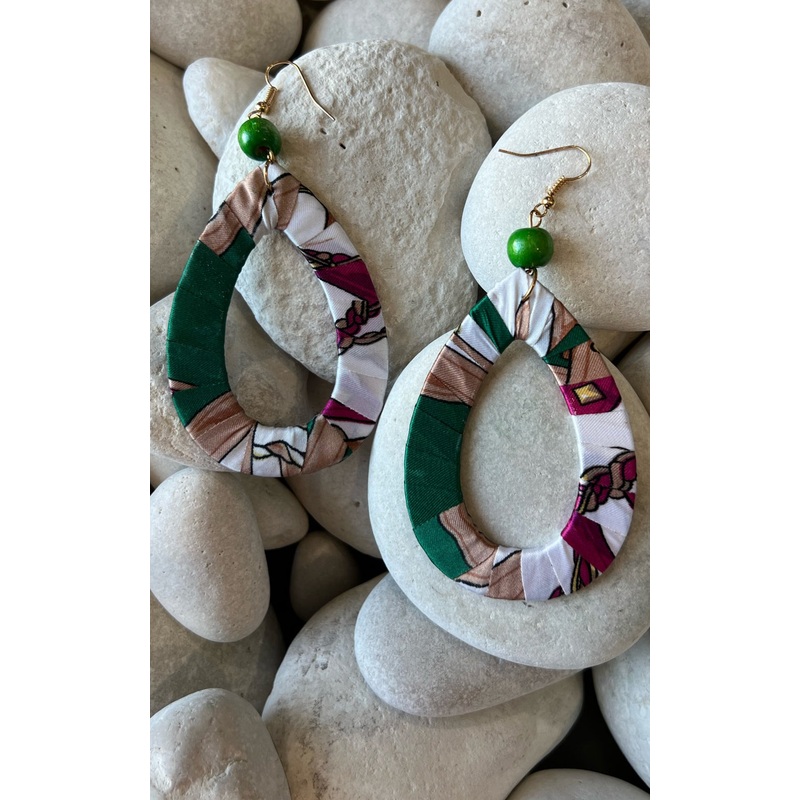Earring: Multiprint Teardrop Earrings