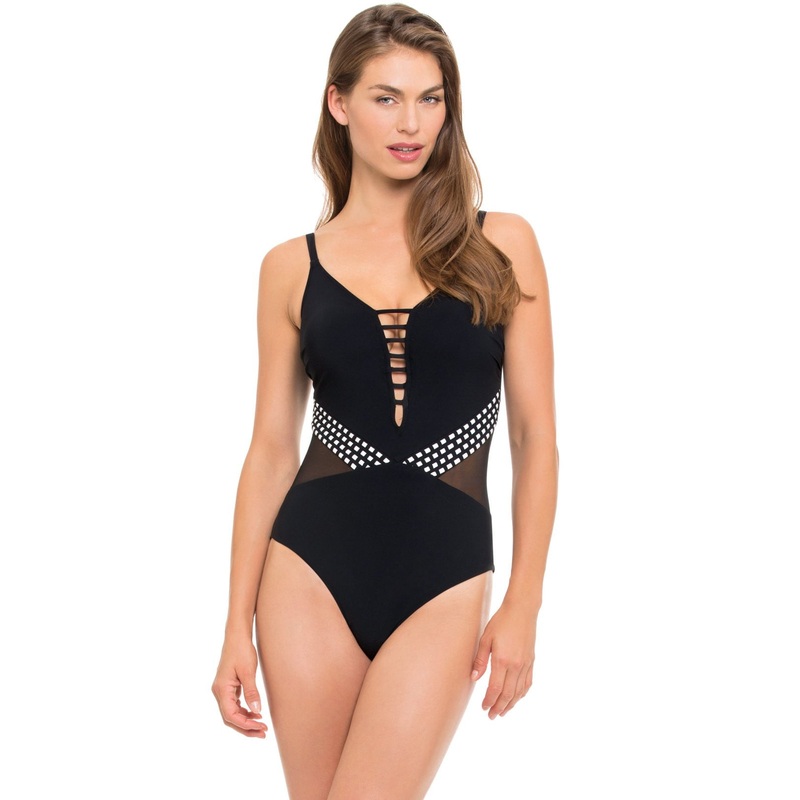Profile by Gottex Hollywood One Piece Swimsuit in Black E854-2074-001