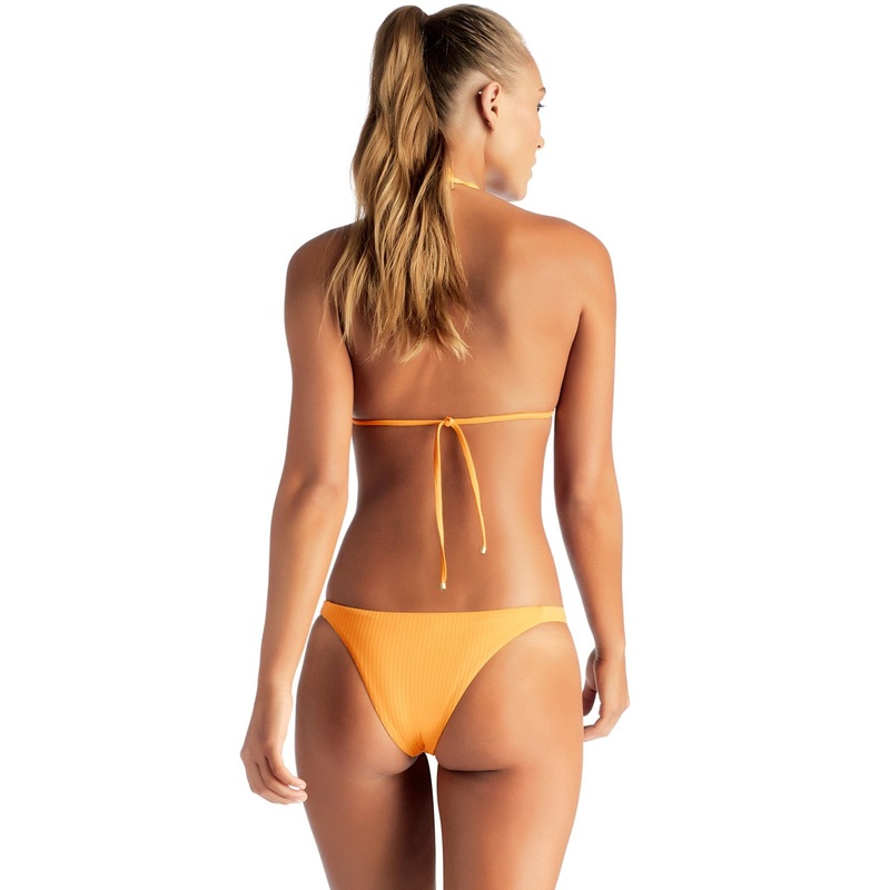 Vitamin A Carmen EcoRib Bikini Bottom in Sunflower 84B SRB