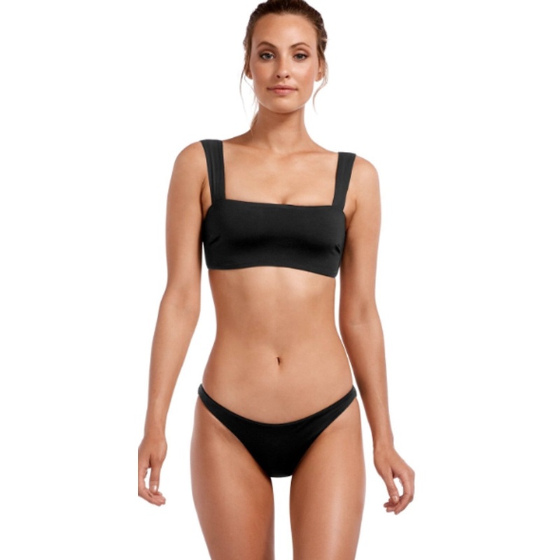 Vitamin A EcoLux Venus Bikini Top in Black