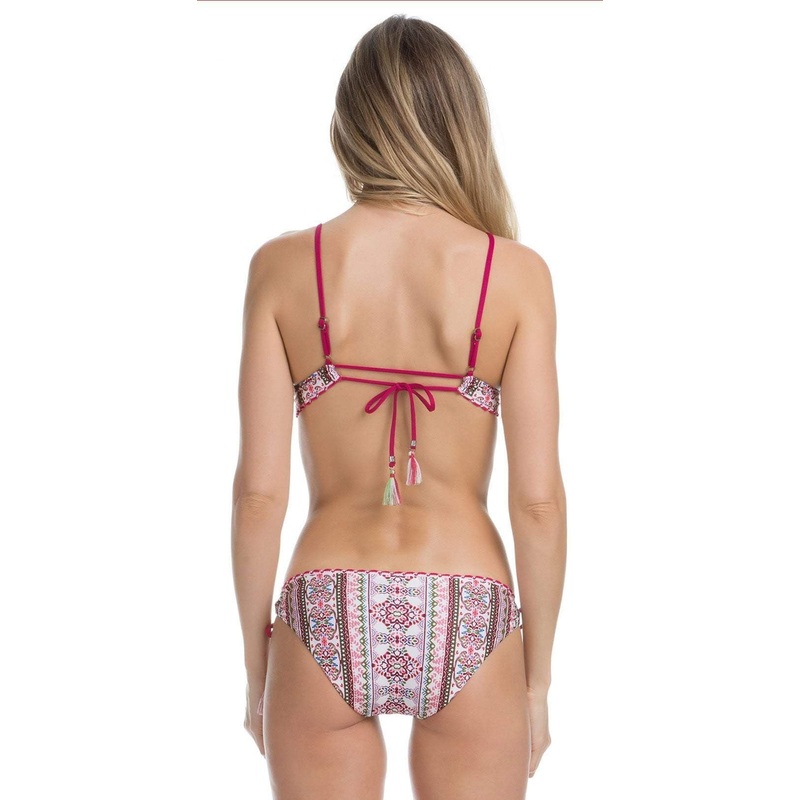 Becca Granada Tunnel Tie Side Bikini Bottom 204487-MUL
