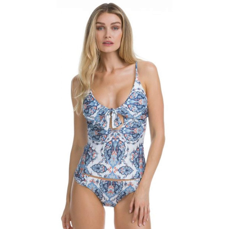 Becca Naples Tankini Top 263587-MUL