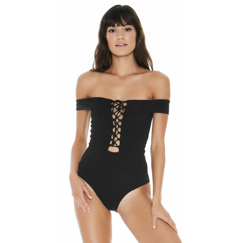 L Space Anja One Piece In Black RHAJMC18-BLK