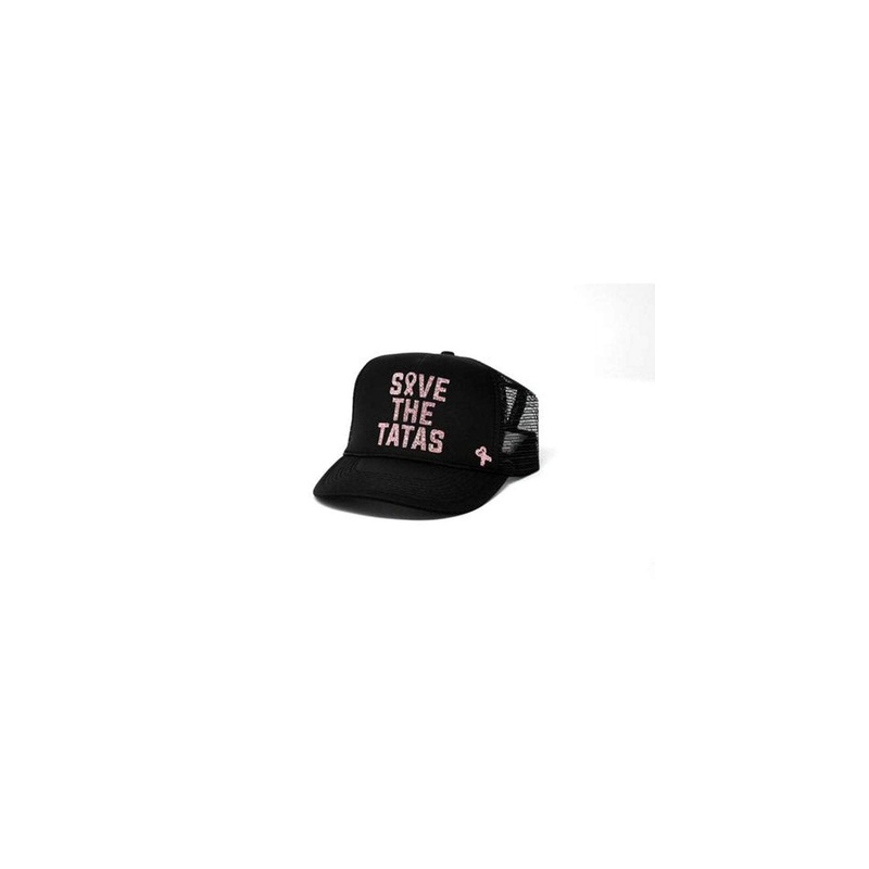 Mother Trucker Save the Tatas Hat In Black