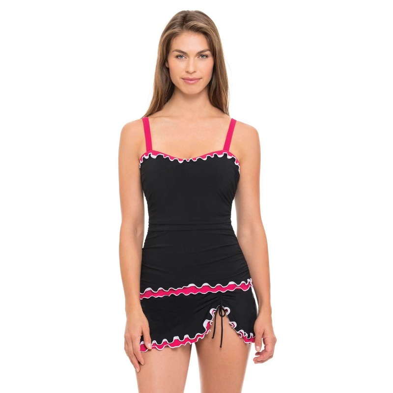 Profile by Gottex Coquette Underwire Tankini Top E852-1D18-001/E852-1E18-001