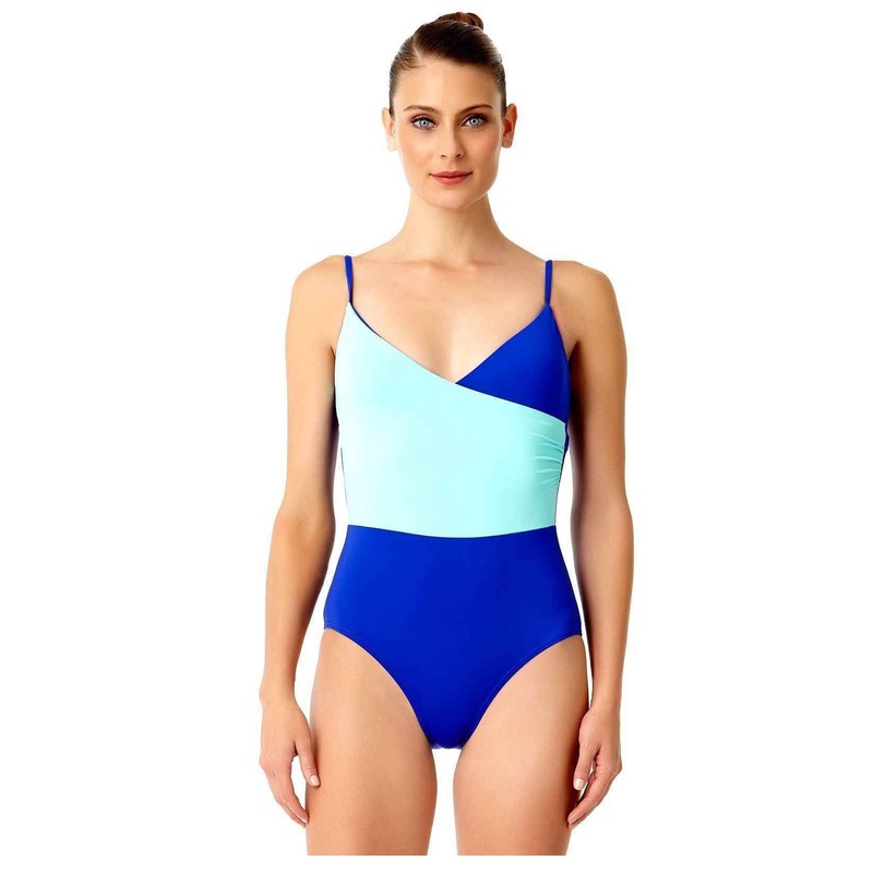 Anne Cole Live in Color Wrap Front One Piece Swimsuit