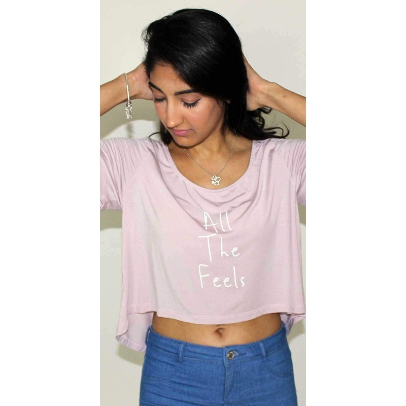 Ete Apparel All the Feels Crop Top Tee 1-13-BLSH-ATF-17-P