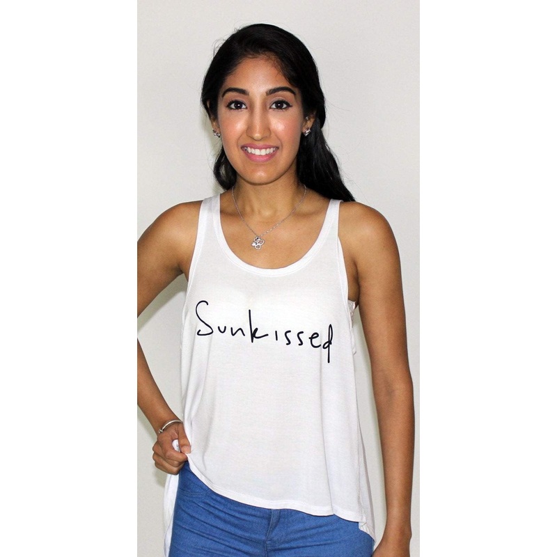 Ete Apparel Sunkissed White Tank Top 1-10-WHT-SK-17-P