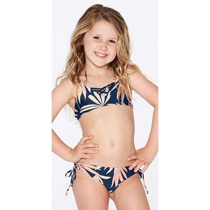 L Space Girls JoJo Bikini Set in Polynesian Palm BLPPS18-NVY