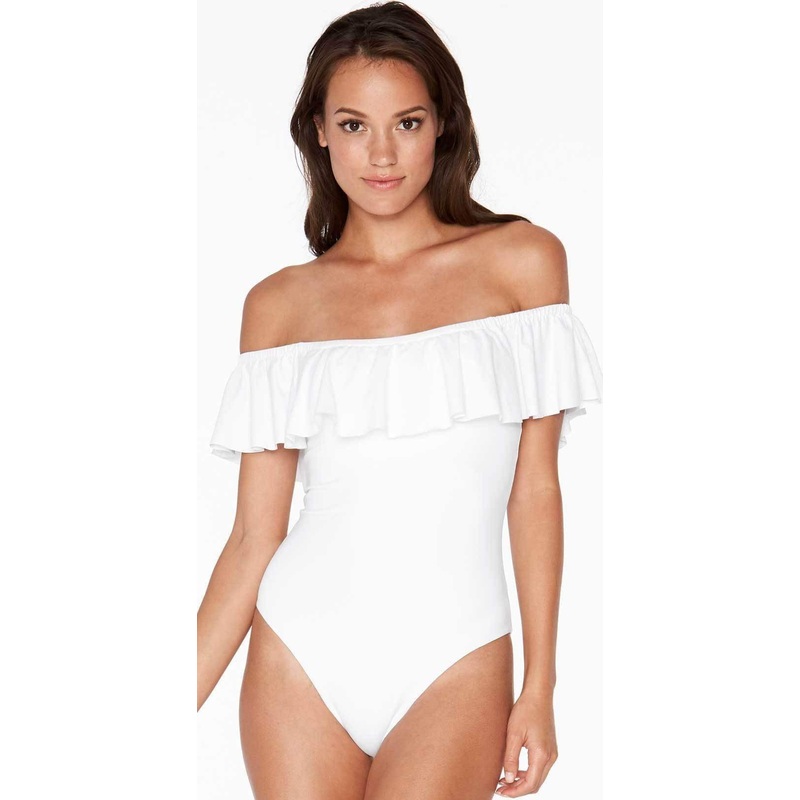 L Space Kimora One Piece in White MTKMM18-WHT