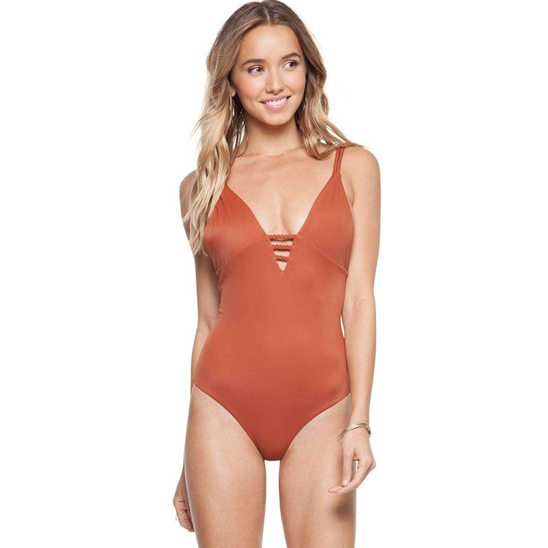 Tori Praver Mattie One Piece in Henna 1R18SOMTLM-HEN