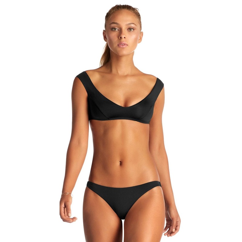 Vitamin A Capri EcoLux Bikini Top in Black