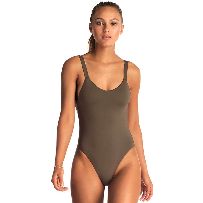 Vitamin A Leah One Piece Bodysuit in Wildwood 76M WIL