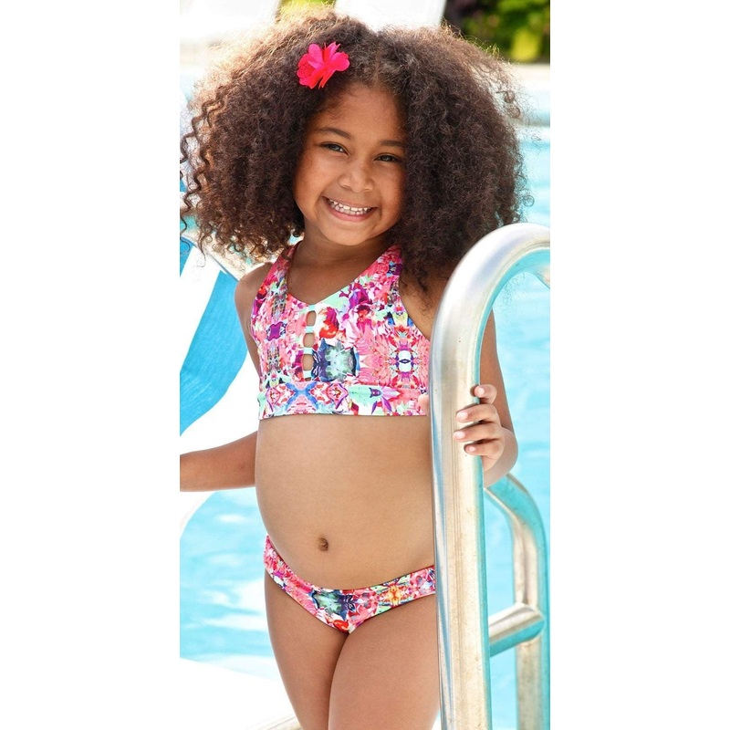 Little Peixoto Girls Jade Bikini Set In Island Garden 61701-P41