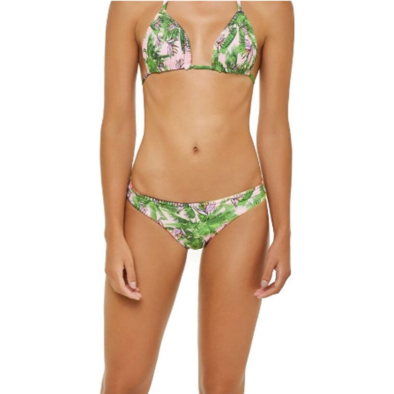 PilyQ Bermuda Stitched Triangle Halter Bikini Top