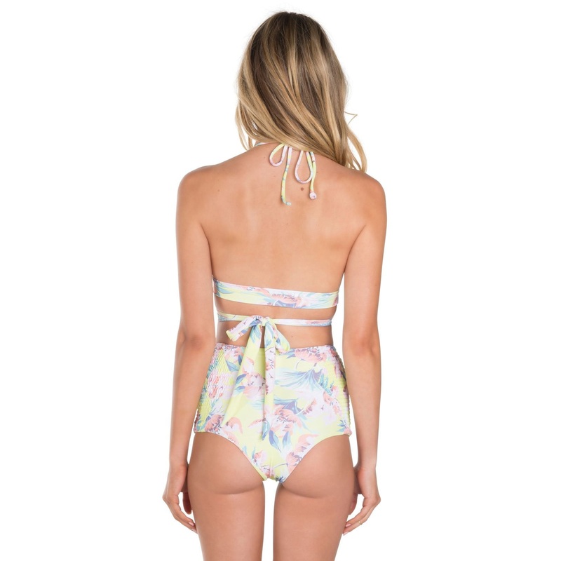 Tori Praver Francesca Limoncello Milos Floral High Waist Bottom