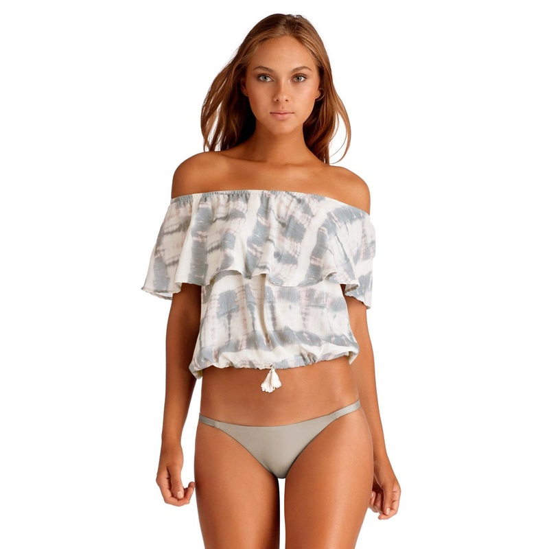 Vitamin A Fleetwood Crop Top in Cloudbreak 75TE CBB