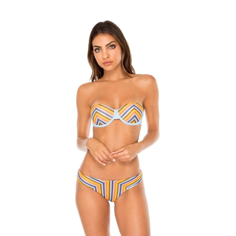 Luli Fama Plaza Espana Alegria Underwire Bandeau Bikini Top
