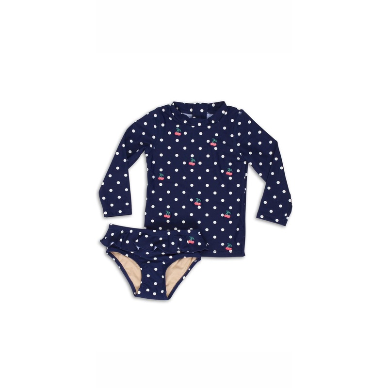 Shade Critters Girls Cherry Dot Rashguard Set