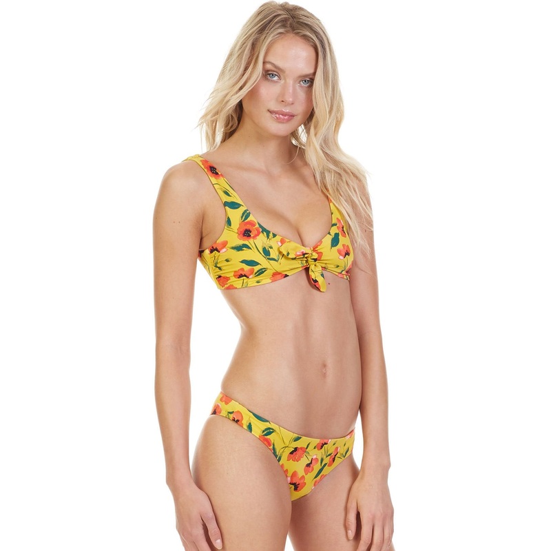 Tori Praver Raven Bikini Top in French Poppy