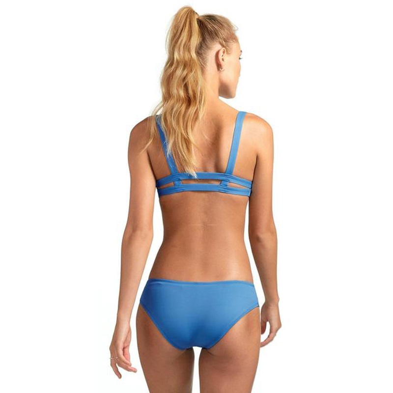Vitamin A EcoLux Emelia Triple Strap Bottom in Mediterranean Blue