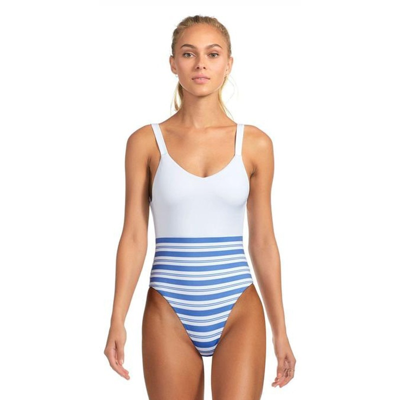 Vitamin A Leah One Piece Swimsuit in Regatta Stripe