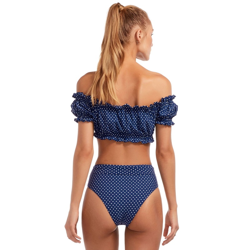 Vitamin A Lola Bikini Bottom in Rumba Dots