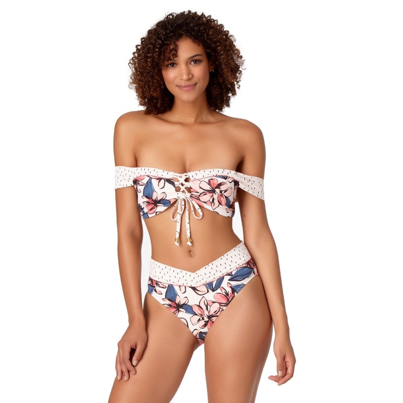 Anne Cole Studio Bondi Floral Off The Shoulder Bikini Top