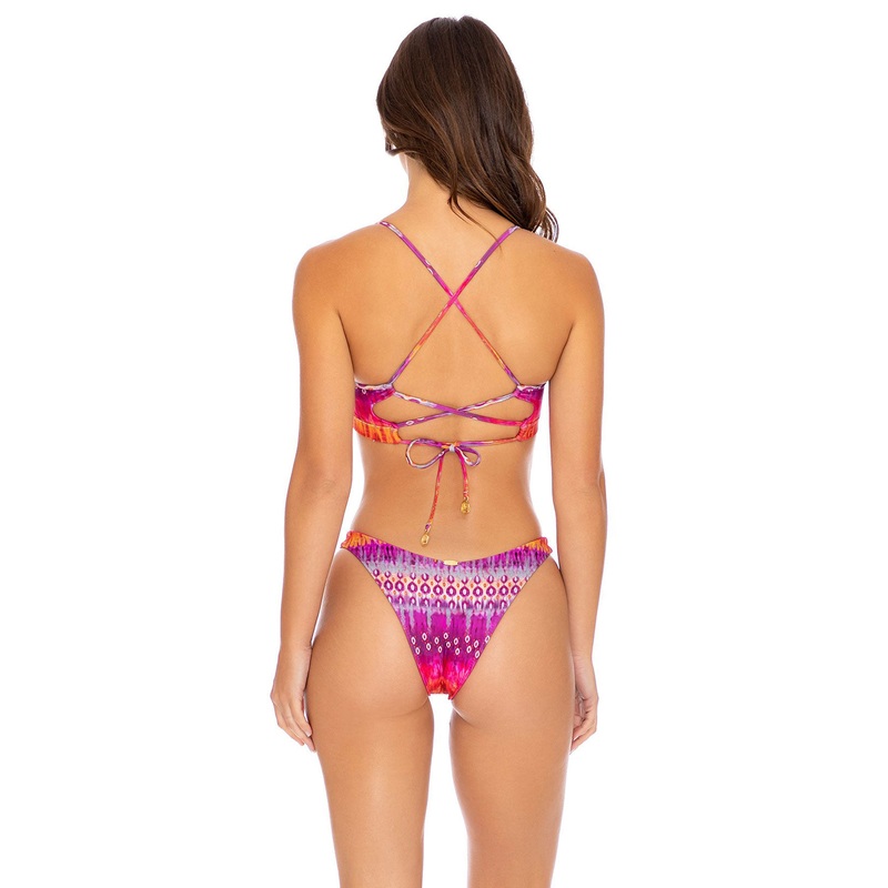 Luli Fama Jeweled High Leg Bottom