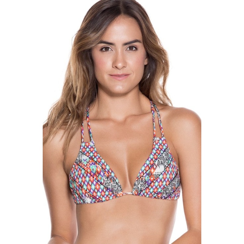 OndadeMar Dahlia Geometric Bikini Top