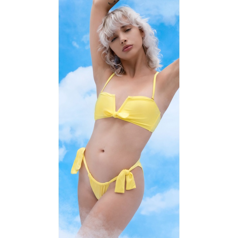 Sidway Beverly Bandeau Top in Daffodil