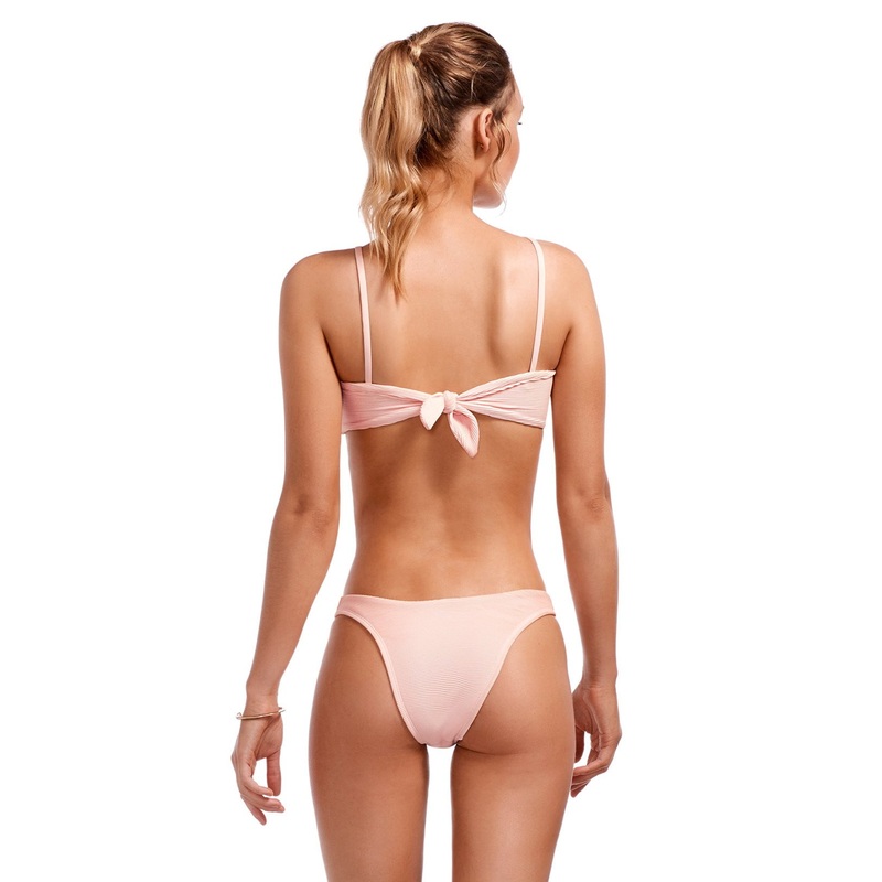 Vitamin A BioRib Perla Rose High Leg Bikini Bottom