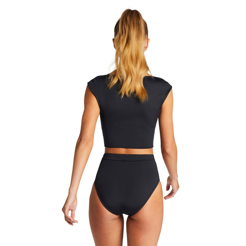 Vitamin A EcoLux Lola Full Coverage Bikini Bottom in Black