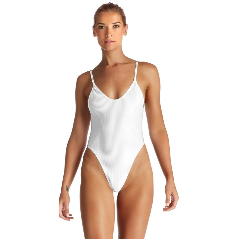 Vitamin A EcoRib Yasmeen One Piece in White
