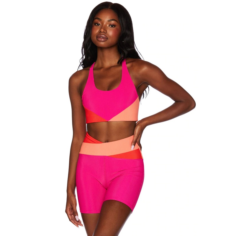 Beach Riot Norah Top in Magenta Coral