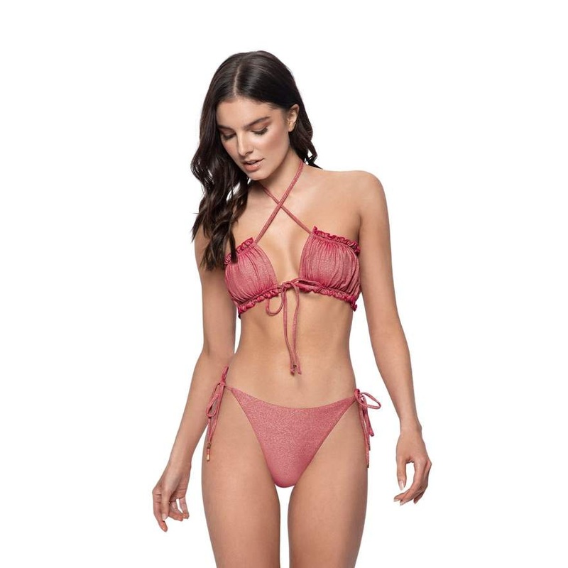 PQ Swim Remi Ruched Bandeau Top in Arcadia