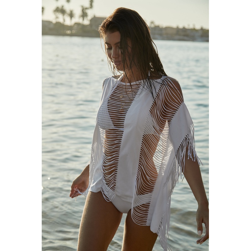 PQ Swim Water Lilly Monique Cover Up in White