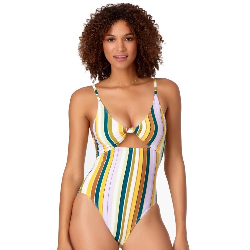 Anne Cole Studio Knotted Front One Piece Swimsuit