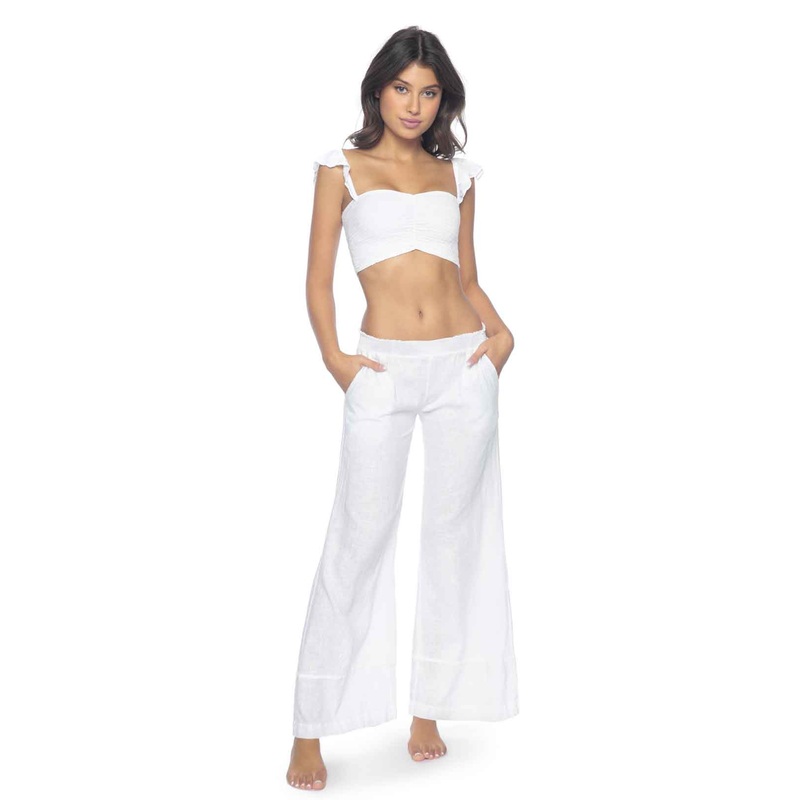 PilyQ Water Lily Savannah Smocked Pant
