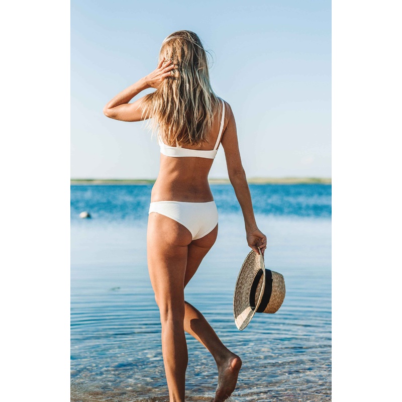 Summer Label Maidstone Bikini Bottom in Ribbed Foam